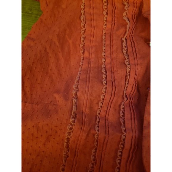 50s/60s Red A Line Day Dress - Picture 5 of 5